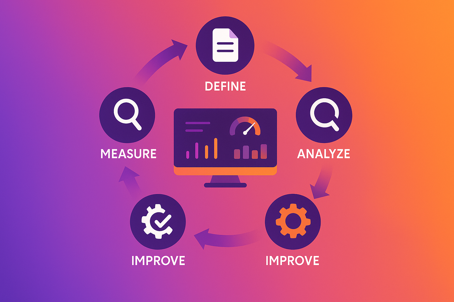 DMAIC-Zyklus für Datenqualität bei abamix AI